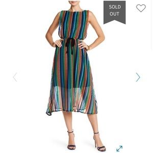 New w/out Tags. Eva Franco Midi knit & silk dress